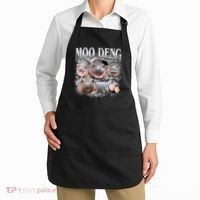 Moo Deng Cute Funny Hippo Apron thumb 2