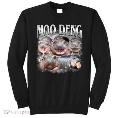 Moo Deng Cute Funny Hippo Sweatshirt