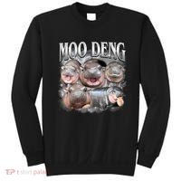 Moo Deng Cute Funny Hippo Sweatshirt thumb 0