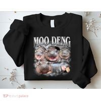 Moo Deng Cute Funny Hippo Sweatshirt thumb 2