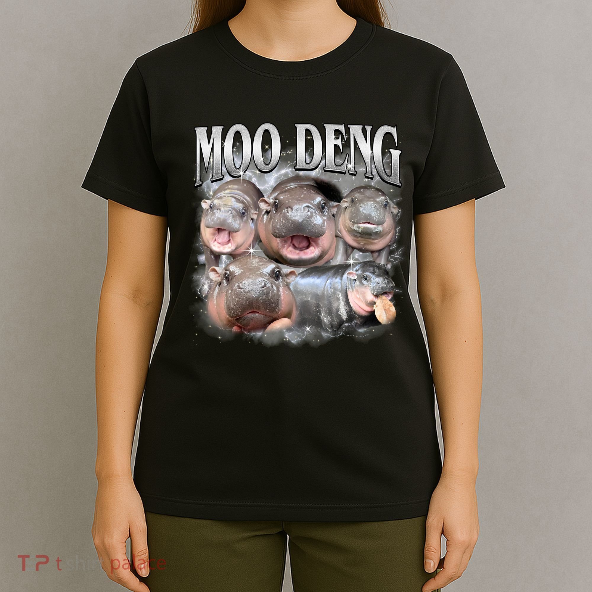 Moo Deng Cute Funny Hippo T-Shirt