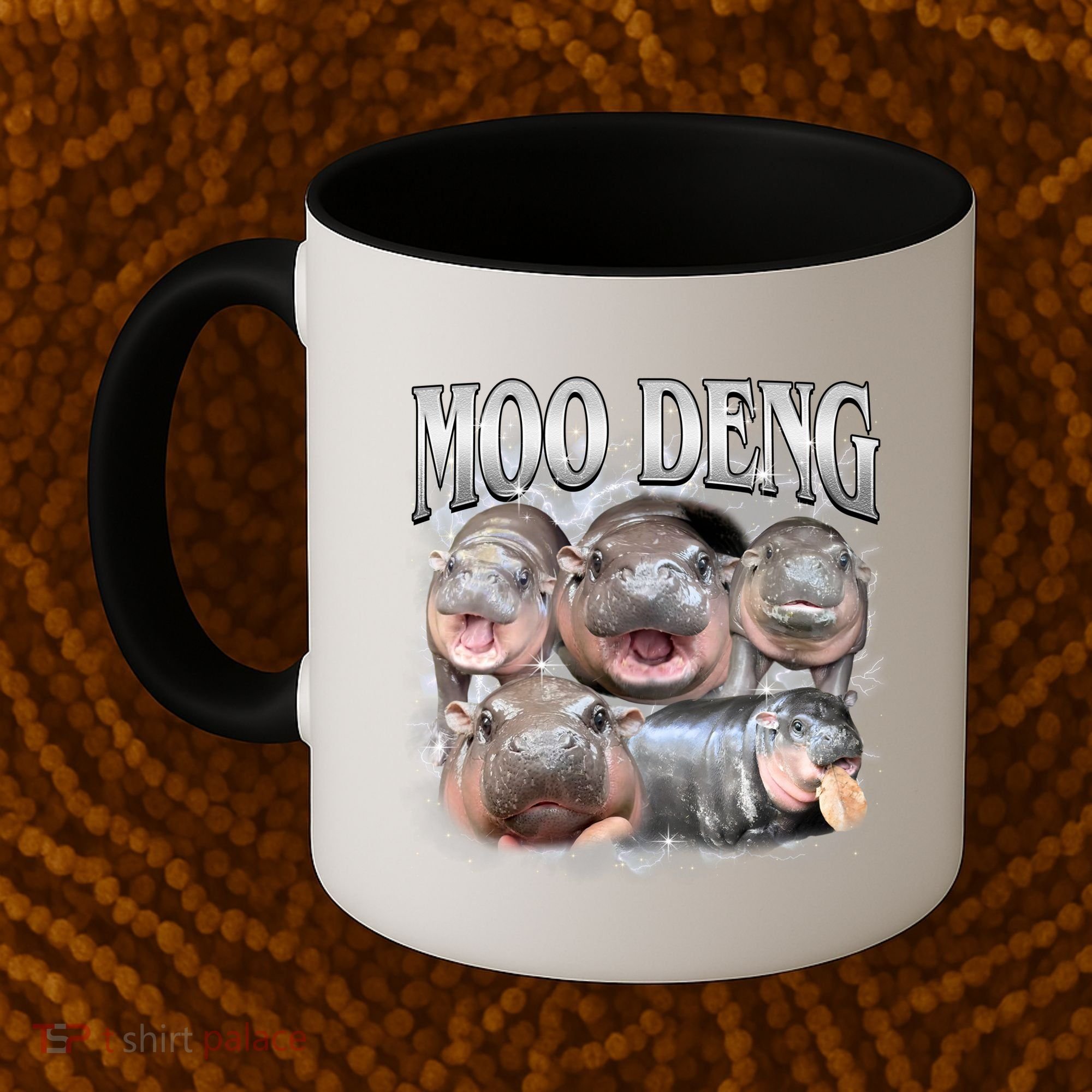 Moo Deng Cute Funny Hippo Coffee Mug