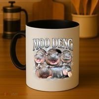 Moo Deng Cute Funny Hippo Coffee Mug thumb 4