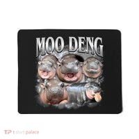 Moo Deng Cute Funny Hippo Mousepad thumb 0