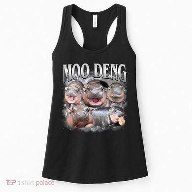 Moo Deng Cute Funny Hippo Women's Tank Top