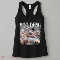 Moo Deng Cute Funny Hippo Women's Tank Top thumb 3