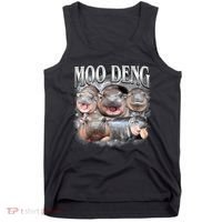 Moo Deng Cute Funny Hippo Tank Top thumb 0
