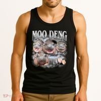 Moo Deng Cute Funny Hippo Tank Top thumb 3