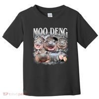 Moo Deng Cute Funny Hippo Toddler T-Shirt thumb 0