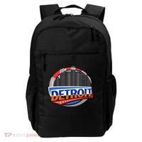 Modern Detroit City Scape Backpack thumb 0