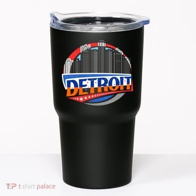 Modern Detroit City Scape Tumbler