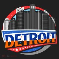 Modern Detroit City Scape Tumbler thumb 3