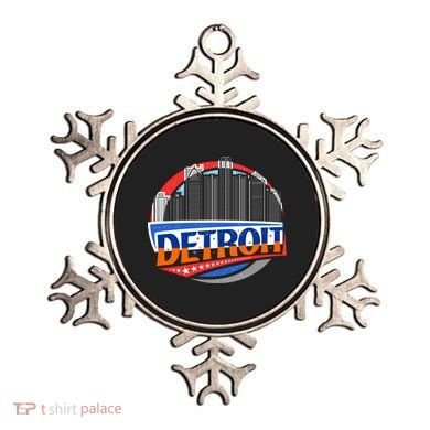 Modern Detroit City Scape Ornament