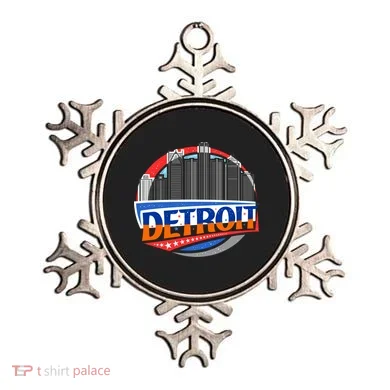 Modern Detroit City Scape Ornament