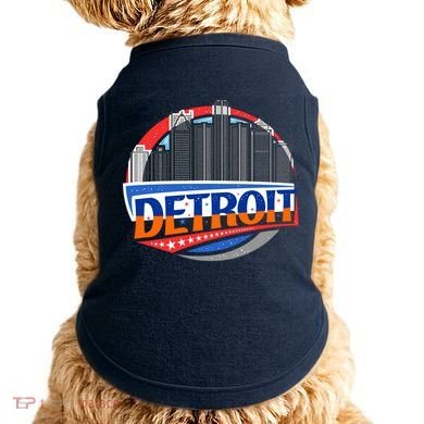 Modern Detroit City Scape Doggie Tank