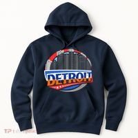 Modern Detroit City Scape Hoodie thumb 0