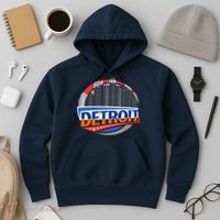 Modern Detroit City Scape Hoodie thumb 3