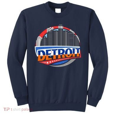 Modern Detroit City Scape Sweatshirt