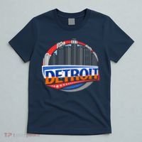 Modern Detroit City Scape T-Shirt thumb 5
