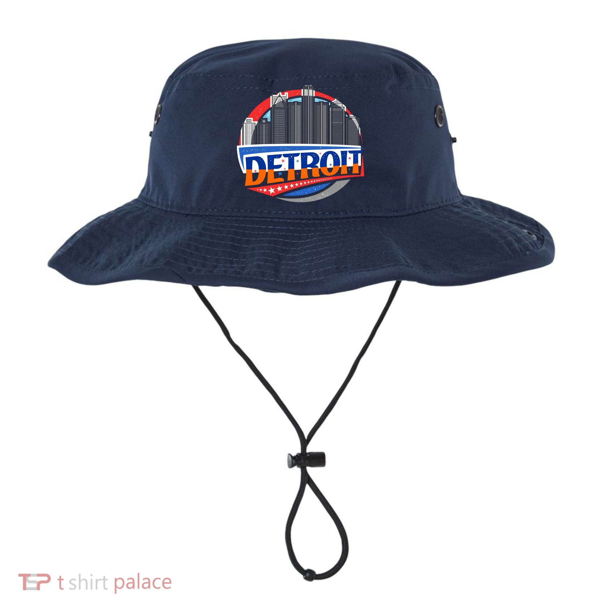 Modern Detroit City Scape Bucket Hat