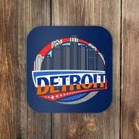Modern Detroit City Scape Coaster thumb 0