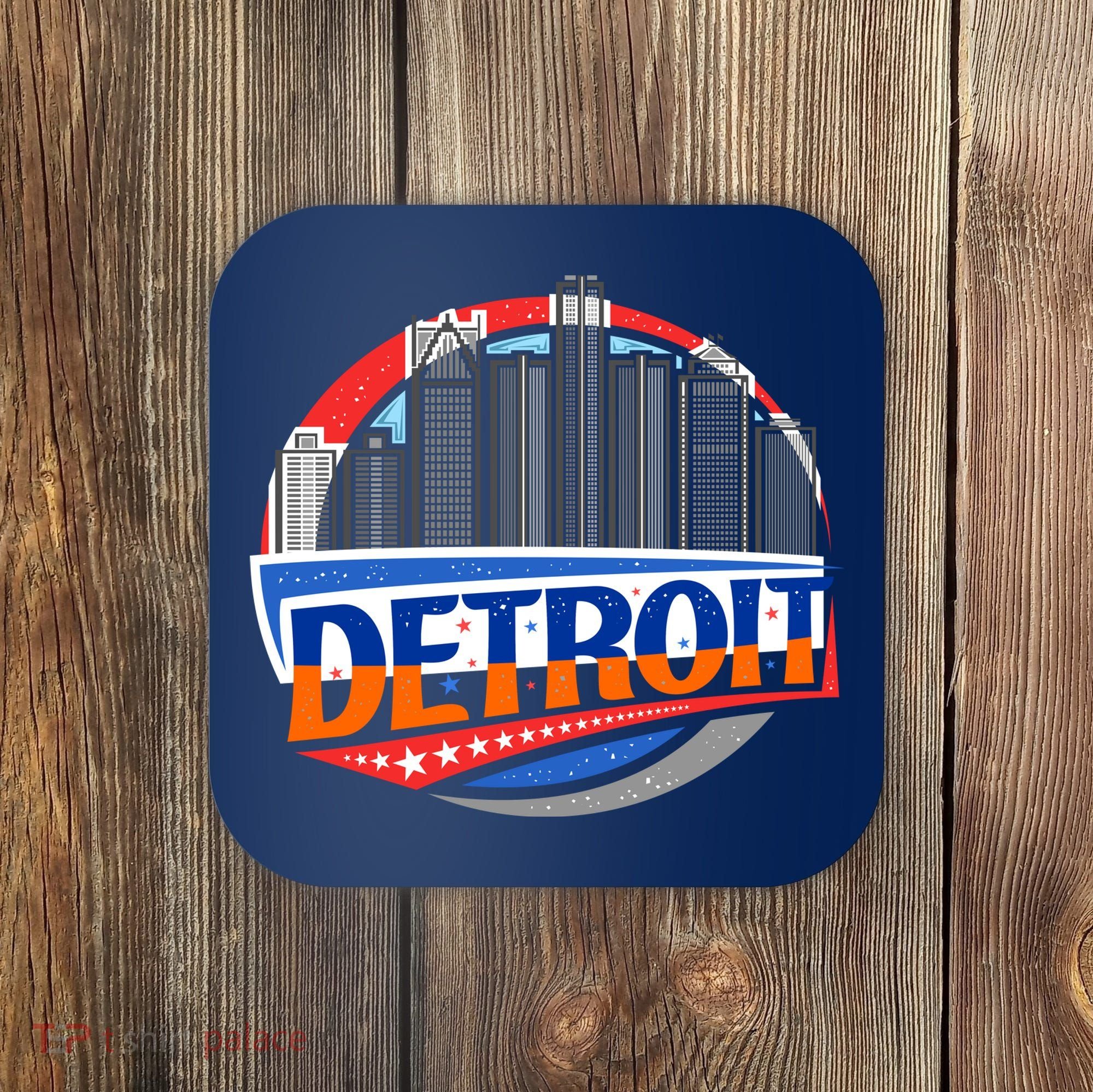 Modern Detroit City Scape Coaster