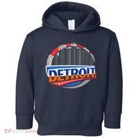 Modern Detroit City Scape Toddler Hoodie thumb 0
