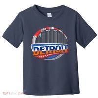 Modern Detroit City Scape Toddler T-Shirt thumb 0