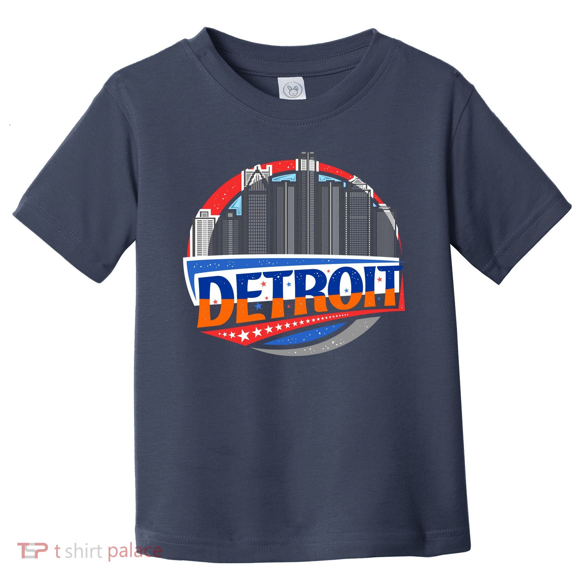 Modern Detroit City Scape Toddler T-Shirt