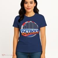 Modern Detroit City Scape Women's T-Shirt thumb 4