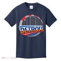 Modern Detroit City Scape Kids T-Shirt thumb 0