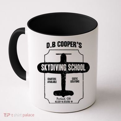 Men D.B. Cooper Skydiving School Coffee Mug