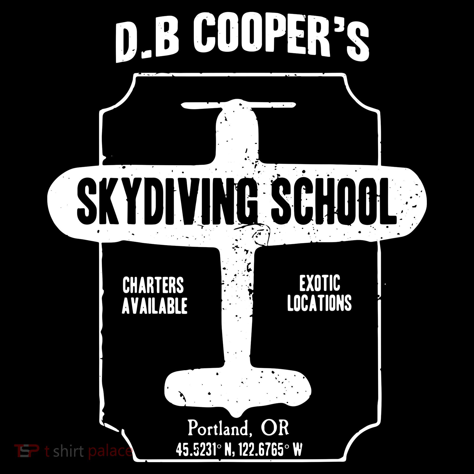 Men D.B. Cooper Skydiving School Ornament