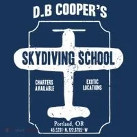 Men D.B. Cooper Skydiving School Doggie Tank thumb 4