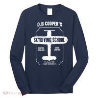 Men D.B. Cooper Skydiving School Long Sleeve Shirt thumb 0