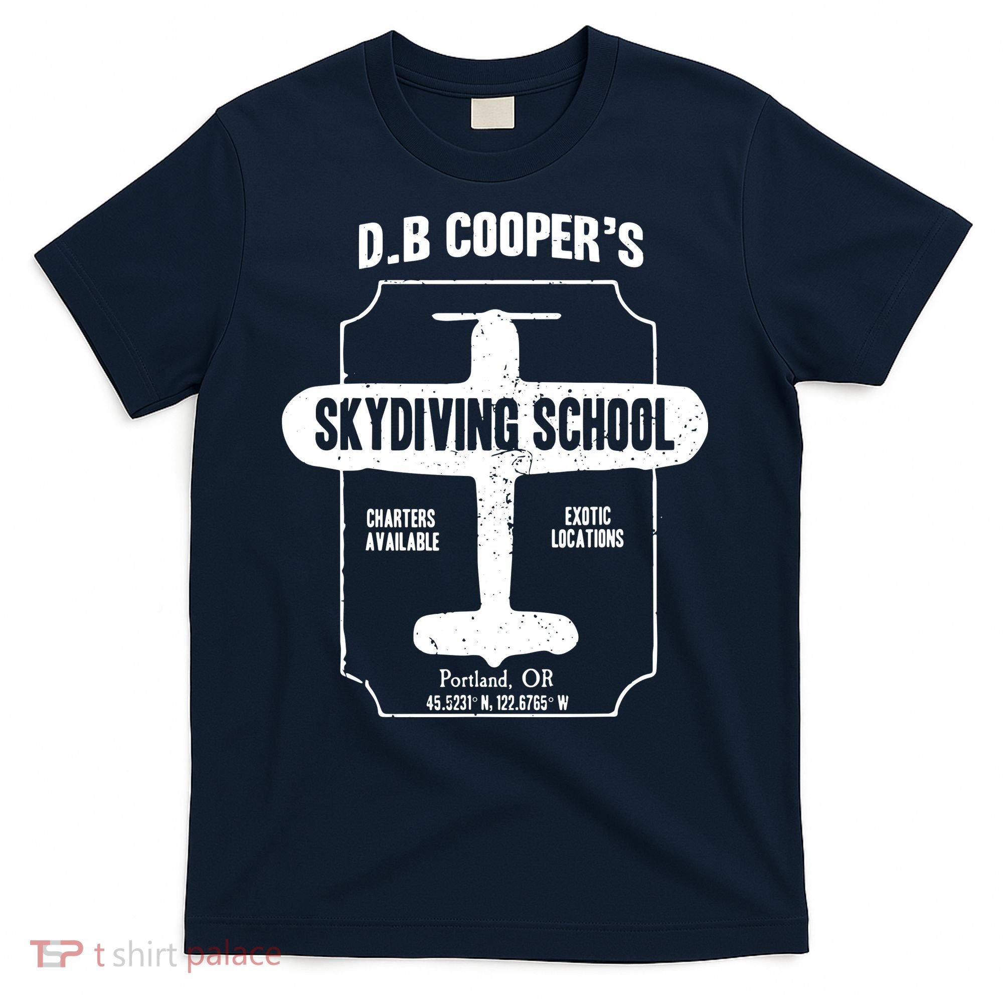 Men D.B. Cooper Skydiving School T-Shirt
