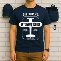 Men D.B. Cooper Skydiving School T-Shirt thumb 6