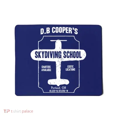 Men D.B. Cooper Skydiving School Mousepad