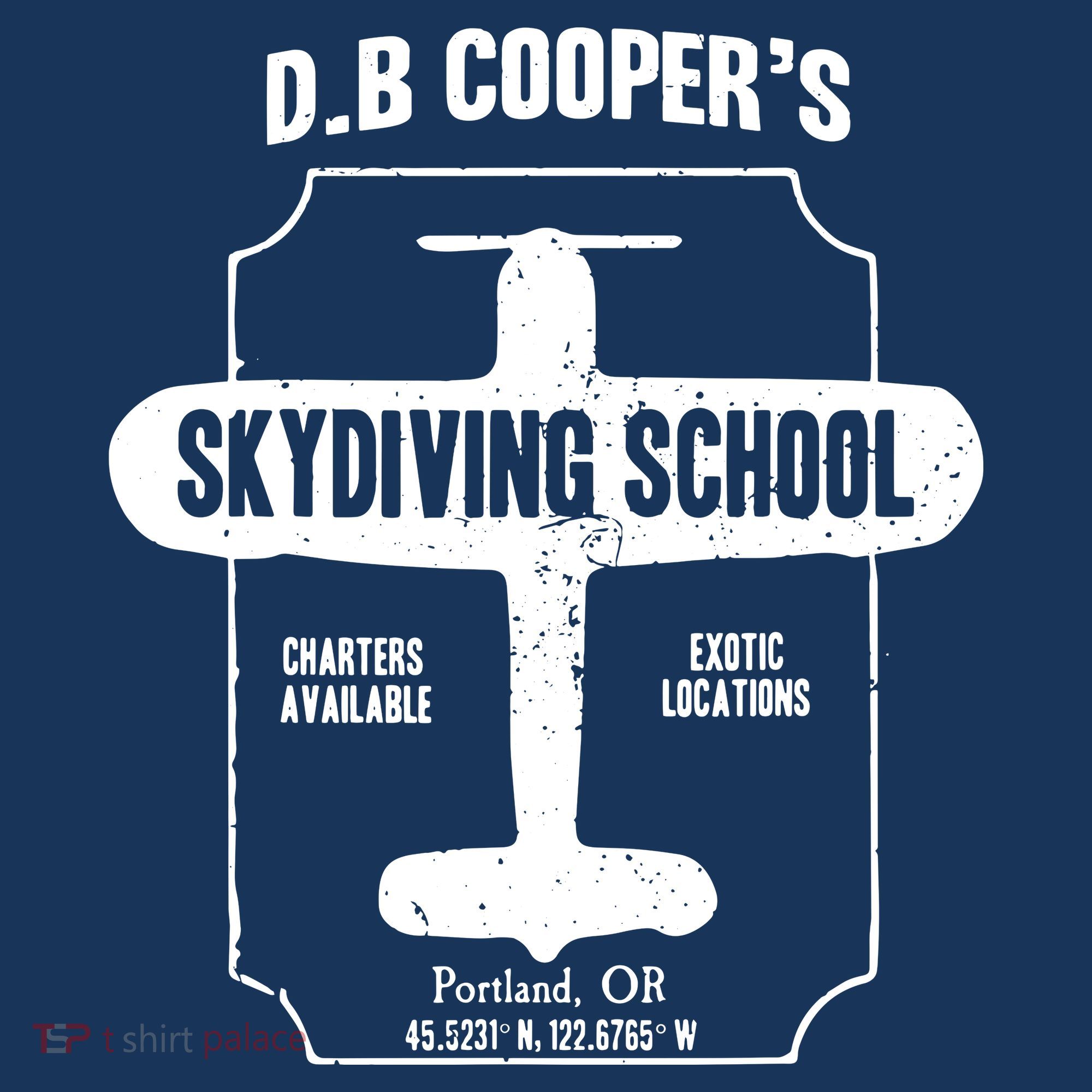 Men D.B. Cooper Skydiving School Mousepad