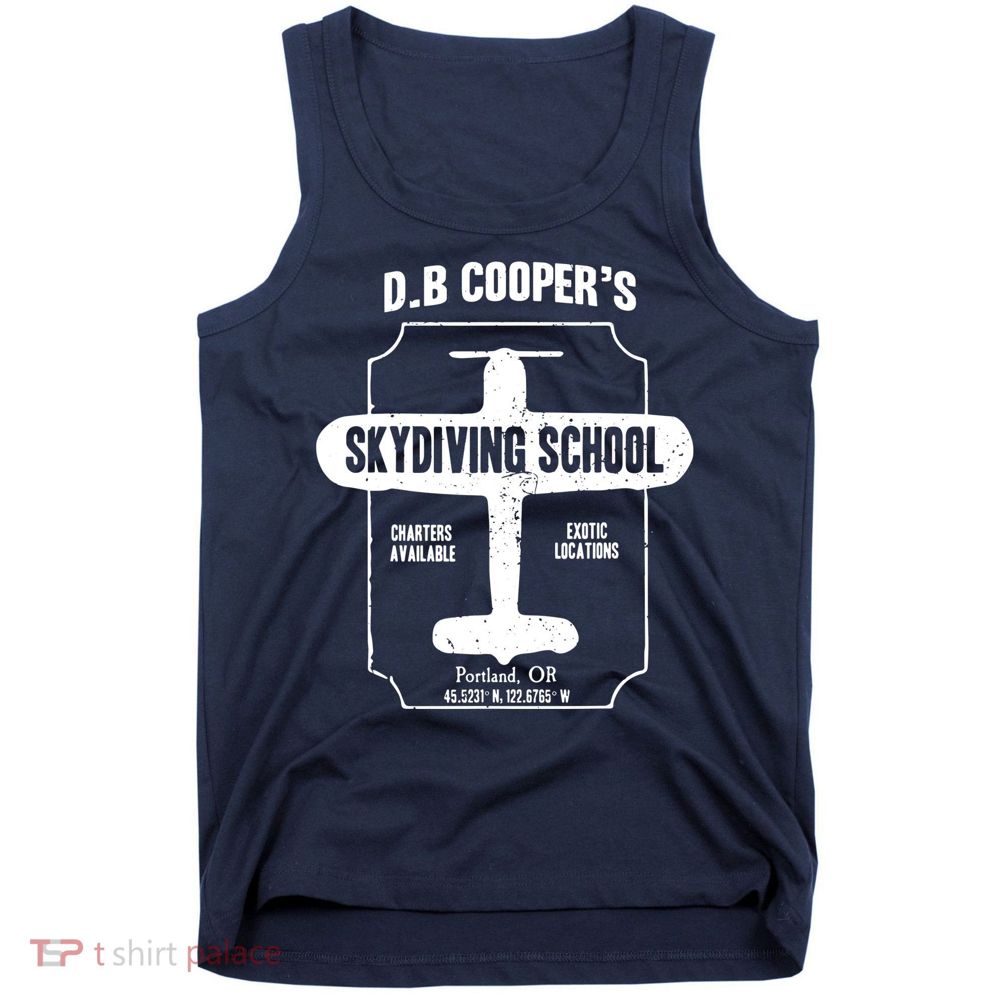 Men D.B. Cooper Skydiving School Tank Top