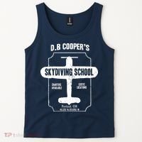 Men D.B. Cooper Skydiving School Tank Top thumb 2