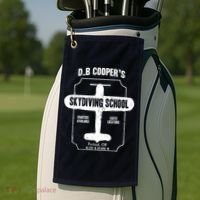 Men D.B. Cooper Skydiving School Golf Towel thumb 2