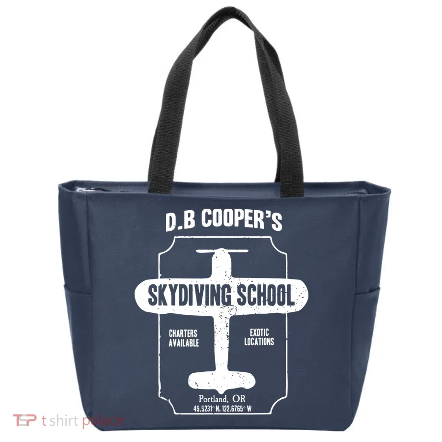 Men D.B. Cooper Skydiving School Tote Bag
