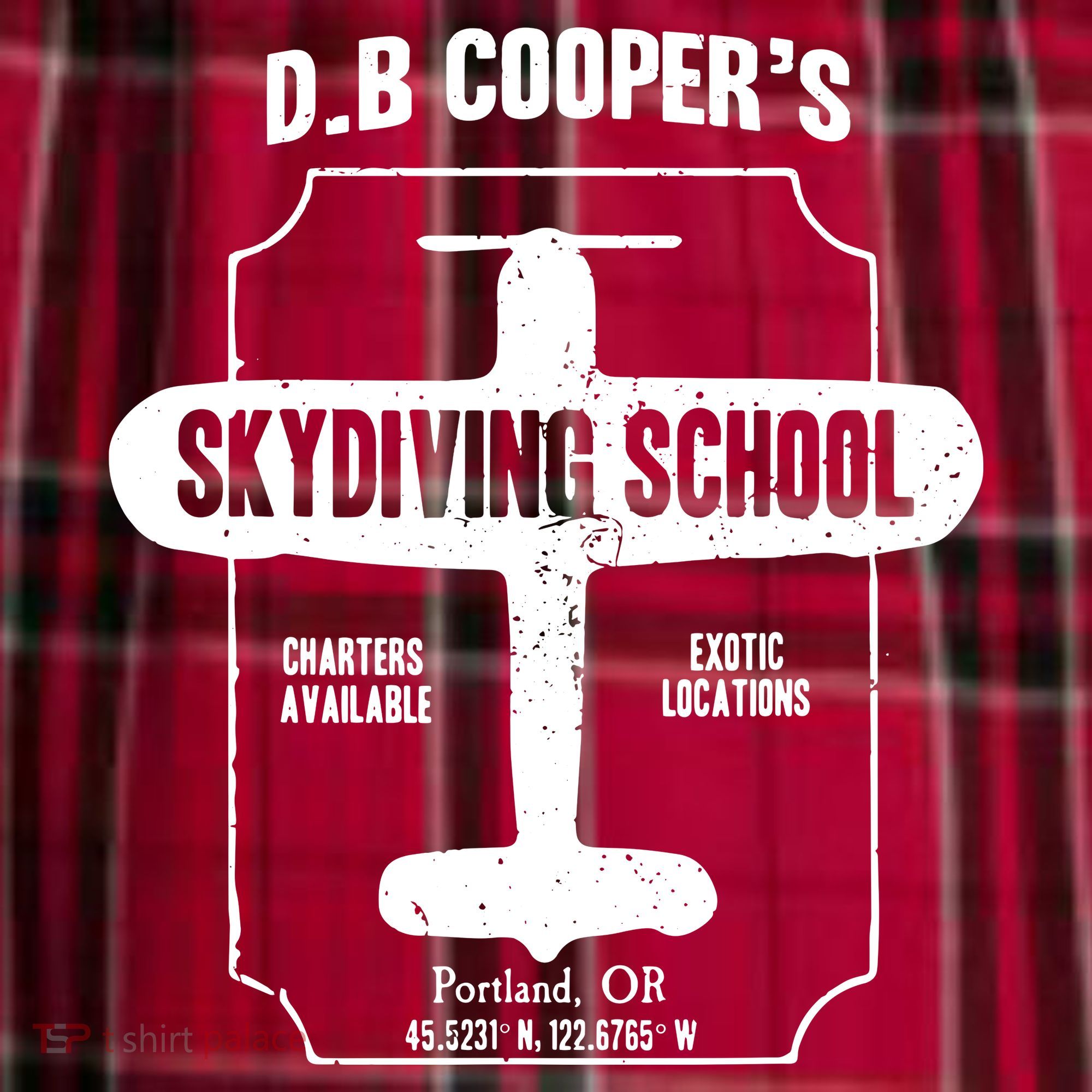 Men D.B. Cooper Skydiving School Men's Flannel Plaid Pajama Pants
