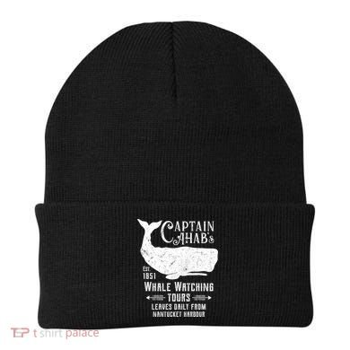 Moby Dick Captain Ahab Whale Watching Funny Sperm Whales Gift Beanie