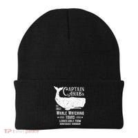 Moby Dick Captain Ahab Whale Watching Funny Sperm Whales Gift Beanie thumb 0