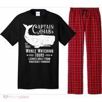 Moby Dick Captain Ahab Whale Watching Funny Sperm Whales Gift Pajama Set thumb 0