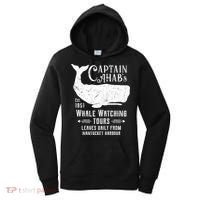 Moby Dick Captain Ahab Whale Watching Funny Sperm Whales Gift Women's Hoodie thumb 0