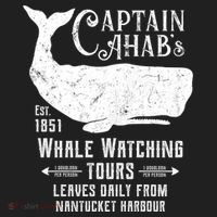 Moby Dick Captain Ahab Whale Watching Funny Sperm Whales Gift Hat thumb 2