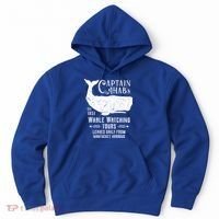 Moby Dick Captain Ahab Whale Watching Funny Sperm Whales Gift Hoodie thumb 0
